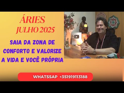 ARIES ♈JULHO 2025 Você decide sair da zona de conforto e valorizar a vida