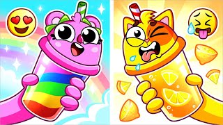Yummy Rainbow Juice 🌈 What Colour It Will Be? Kids Songs 🐱🐨🐰🦁 And Nursery Rhymes by Baby Zoo