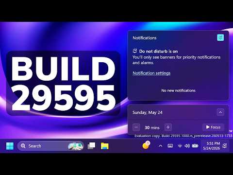 New Windows 11 vNext Build 29595 – All New Features from May 2026 (Experimental)