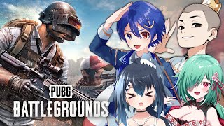 【PUBG コラボ！】日曜のPUBGカスタムに向けて4人で練習！with 白露リーナ、海咲ゆう、キングボーズ【バ美肉/Vtuber】