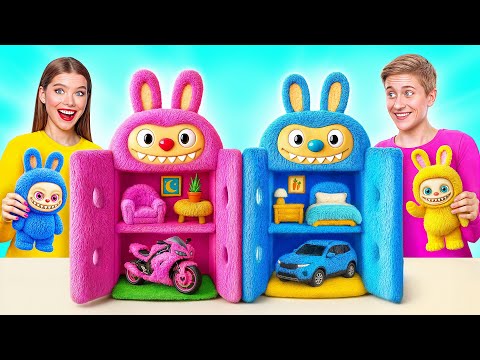 We Build Amazing Doll House for Labubu by Multi DO Smile