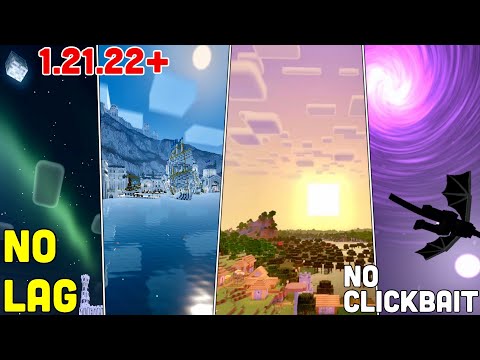 (Top 6) NO LAG Minecraft Bedrock 1.21.22+ Ultra Realistic Shaders (Android, iOS, Win 10)