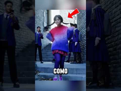 ASÍ se ve JENNA ORTEGA DETRÁS de CÁMARAS 😱 #merlina #curiosidades #datoscuriosos