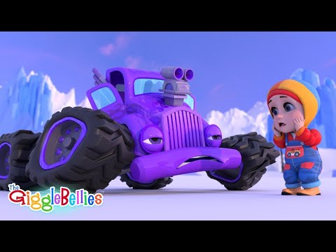 Boo Boo Song | Monster Trucks Version | Nursery Rhymes - GigglebBellies