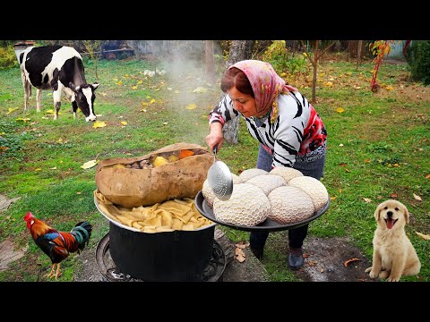 STOMACH | We Stuff the Beef Stomach with Vegetables in the Village of Azerbaijan | Delicacy