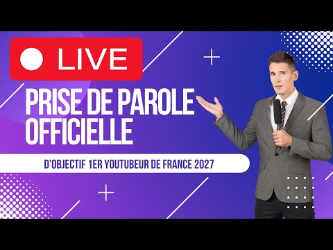 Objectif 1er youtubeur de France 2027