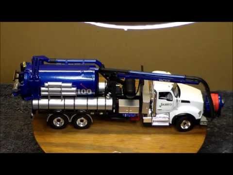 Truck with a vactor