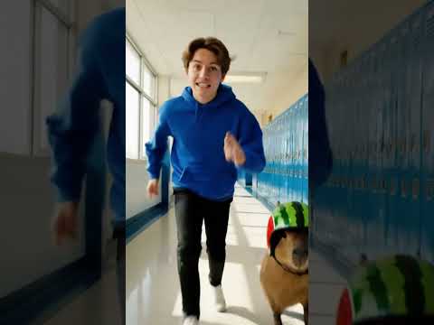 a cappy lo miran haciendo desorden en la escuela #capibara #historias #fyp