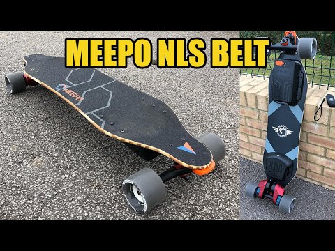 Meepo NLS BELT Budget Electric skateboard HONEST !! First Impression and ride
