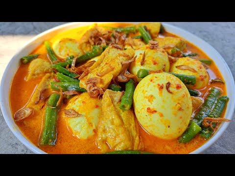 RESEP GULAI TELUR TAHU KACANG PANJANG PADANG