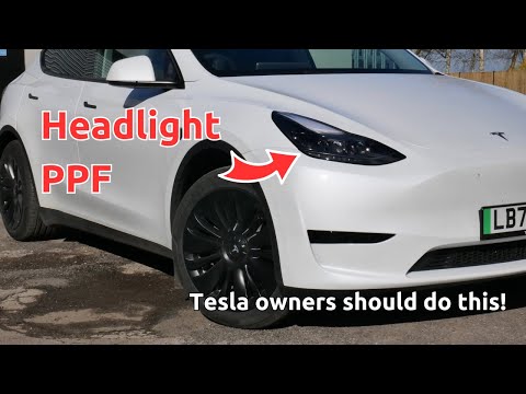 Why Tesla owners should fit PPF on their headlights? A cheap DIY job.