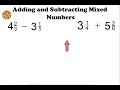Adding and Subtracting Mixed Numbers with Unlike Denominators