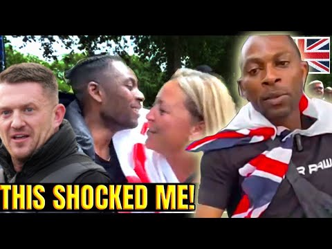 Black Man Took the St George’s Cross to a Protest… What Happened SHOCKED Me! 🇬🇧