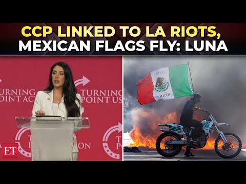 YouTube video thumbnail: ‘Why Mexican Flags?’: Rep. Luna Drops Shocking Intel on LA Anti-ICE Riots, Reveals CCP Connection