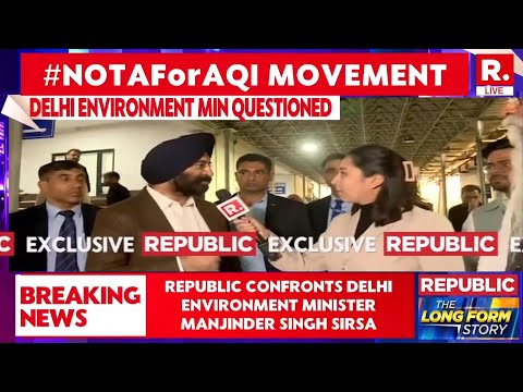 LIVE: Republic Confronts Delhi Environment Minister Mahinder Singh Sirsa | #NOTAForAQI