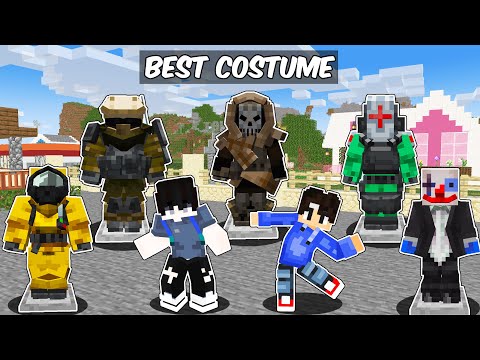 Using the BEST ARMOR COSTUME in Minecraft | TAROPA VILLAGE