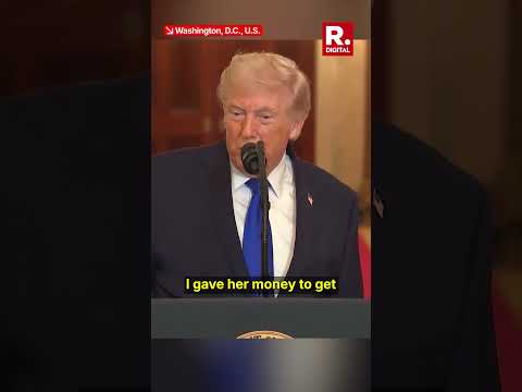 Trump Greets Woman He Funded Eye Surgery For: 'Hello Darling' at White House Event