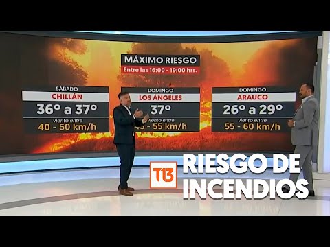 Riesgo de incendios: 37°C y vientos sobre los 40 km/h