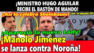 ¡Hugo Aguilar recibe bastón de mando! Así lo celebró Sheinbaum ¡Siguen golpeando a Noroña!