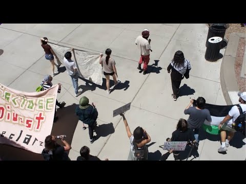 VIDEO STORY: Pro-Palestine protesters march at second New Student Orientation