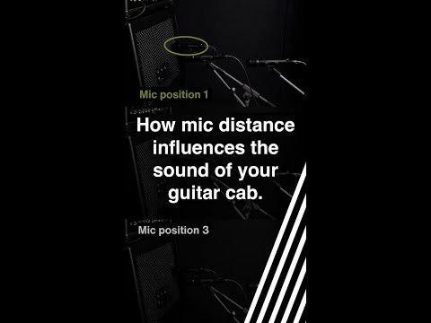 Different mic positions on a guitar cab