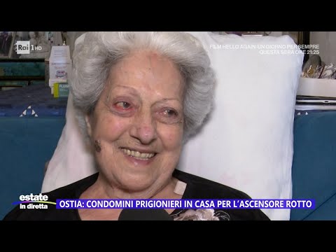 Ostia: condomini prigionieri in casa per l'ascensore rotto - Estate in diretta - 16/08/2023