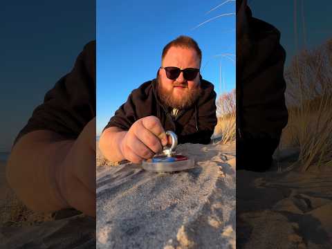 Magnetic Black Sand Experiment in the Desert! 🧲🌑
