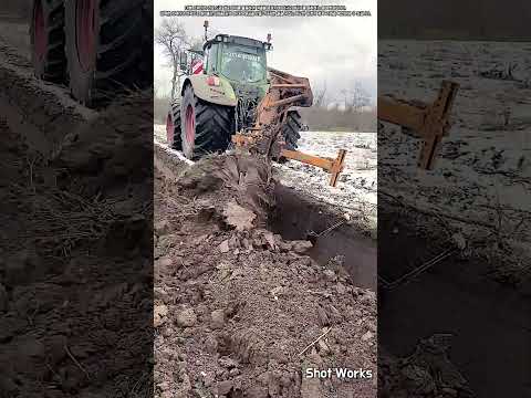 겨울철 농경지 배수성 향상을 위한 전문 트랙터 경운 공정 #worker #process #<strong>farming</strong> #heavyequipment #machinery