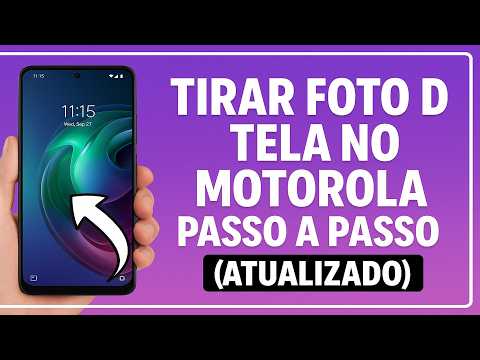 Como tirar uma FOTO da TELA no MOTOROLA