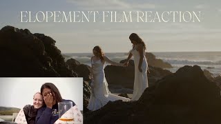 Couple Gets Emotional Watching Elopement Film for the First Time Where They Got Married