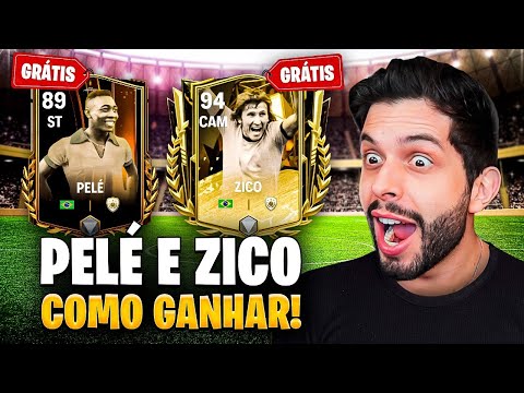 PELÉ E ZICO DE GRAÇA!! NOVO EVENTO DA LIBERTADORES!! FC MOBILE