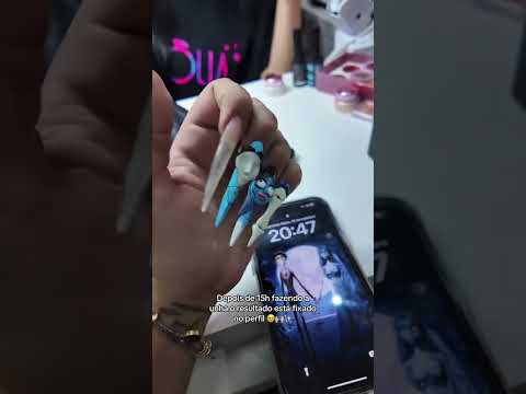 Depois de 15h fazendo essa unha, o resultado saiu❗️