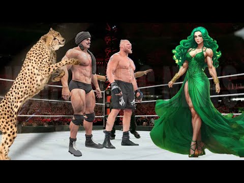 She Hulk vs Brock Lesnar Dara Singh Cheetah Match