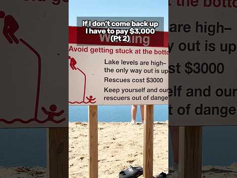 Part 2 - If I don’t make it back up I have to pay $3000 #shorts #michigan #sanddunes
