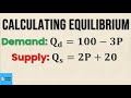 Equilibrium Price and Demand Concepts