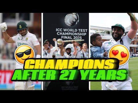 WTC FINAL 2025: SOUTH AFRICA BECAME A CHAMPION 🏆| After 27 YEARS🥺|Crick with Jatin|
