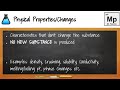States of Matter and Changes