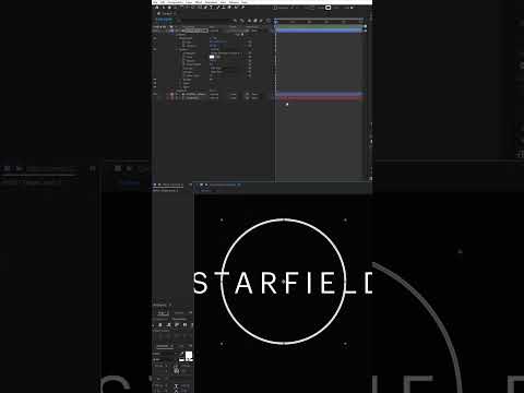 Starfield logo animation in After Effects #starfield #logoanimation #aftereffects