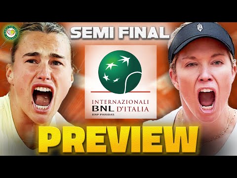 Sabalenka vs Collins | WTA Rome Open 2024 | Semi Final Preview & Prediction
