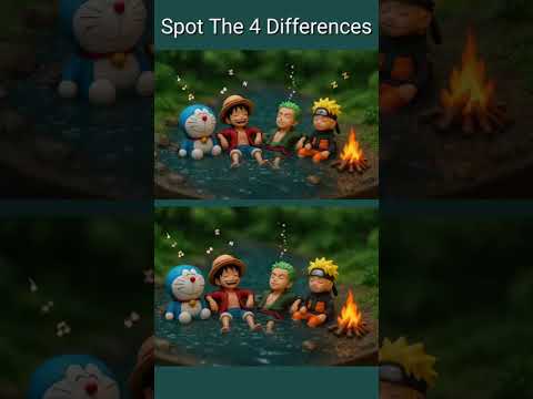 find only 4 difference between photo I give you 680Rs#naruto #anime #doraemon #differentspecies