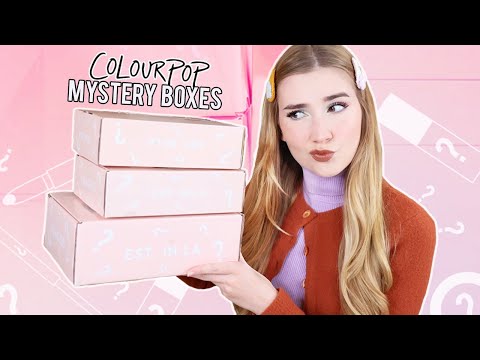 Video: Unboxing Colourpop Mystery Boxes AND.. doing my makeup w/ what I got !!