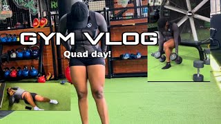 GYM VLOG!!  Quad day Workout
