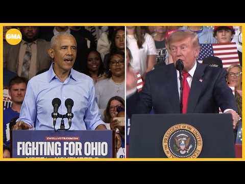 Trump and Obama campaign for candidates during final sprint to midterms
