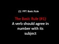 Mastering Subject Verb Agreement Basics