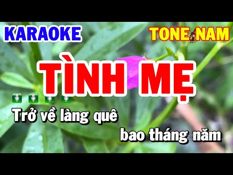 Karaoke Nhạc Sống Tình Mẹ | Tone Nam Rumba Trữ Tình Beat Chuẩn Nhất Năm 2021