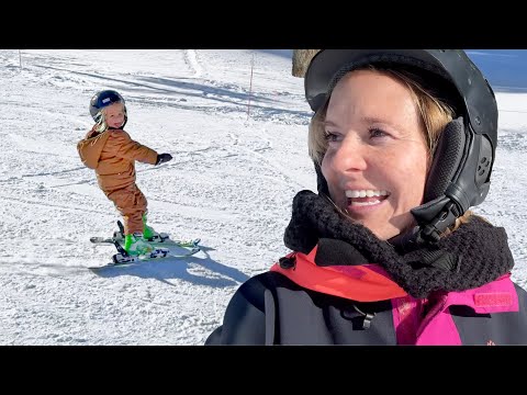 Brit skiing at the same place she tore her ACL!