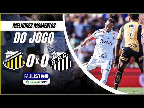 SANTOS 0X0 NOVORIZONTINO | | MELHORES MOMENTOS | PAULISTÃO 2025 - 8º RODADA