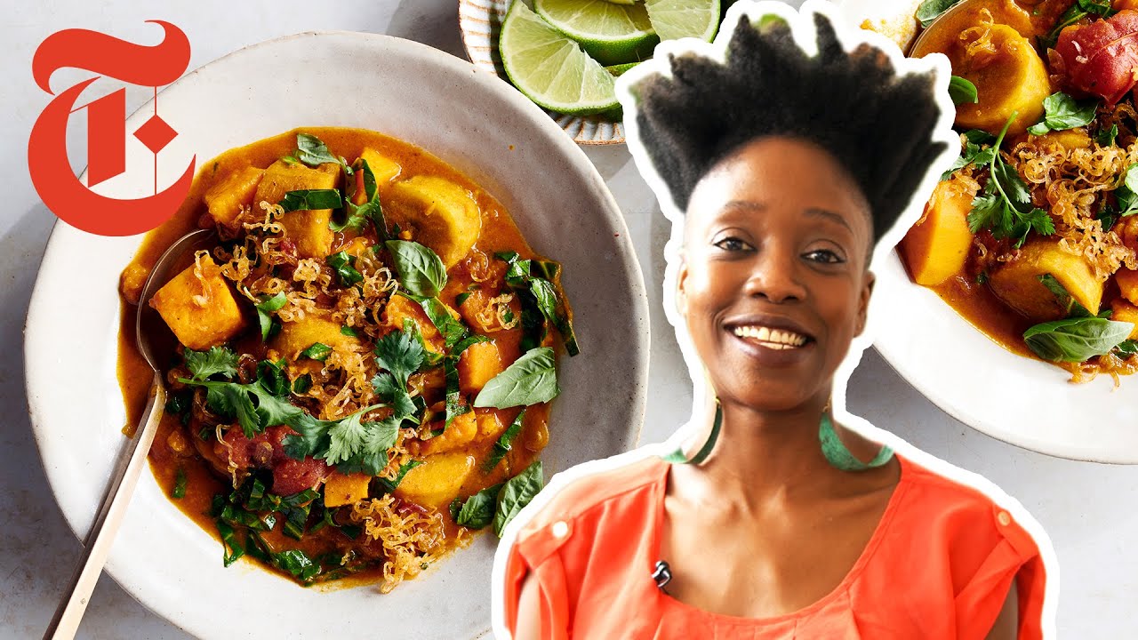 Yewande Makes Nigerian Yam and Plantain Curry