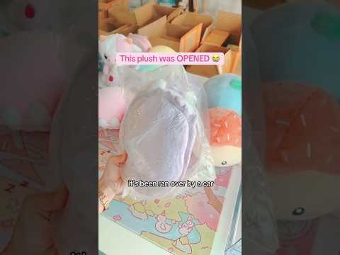 This plush was OPENED 👹🐰 #kawaii #plushies