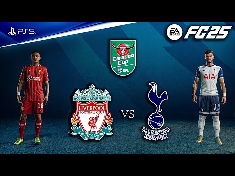 FC 25 - Liverpool vs. Spurs Ft. Salah, Solanke, | EFL Cup 24/25 Full Match | PS5™ [4K60]